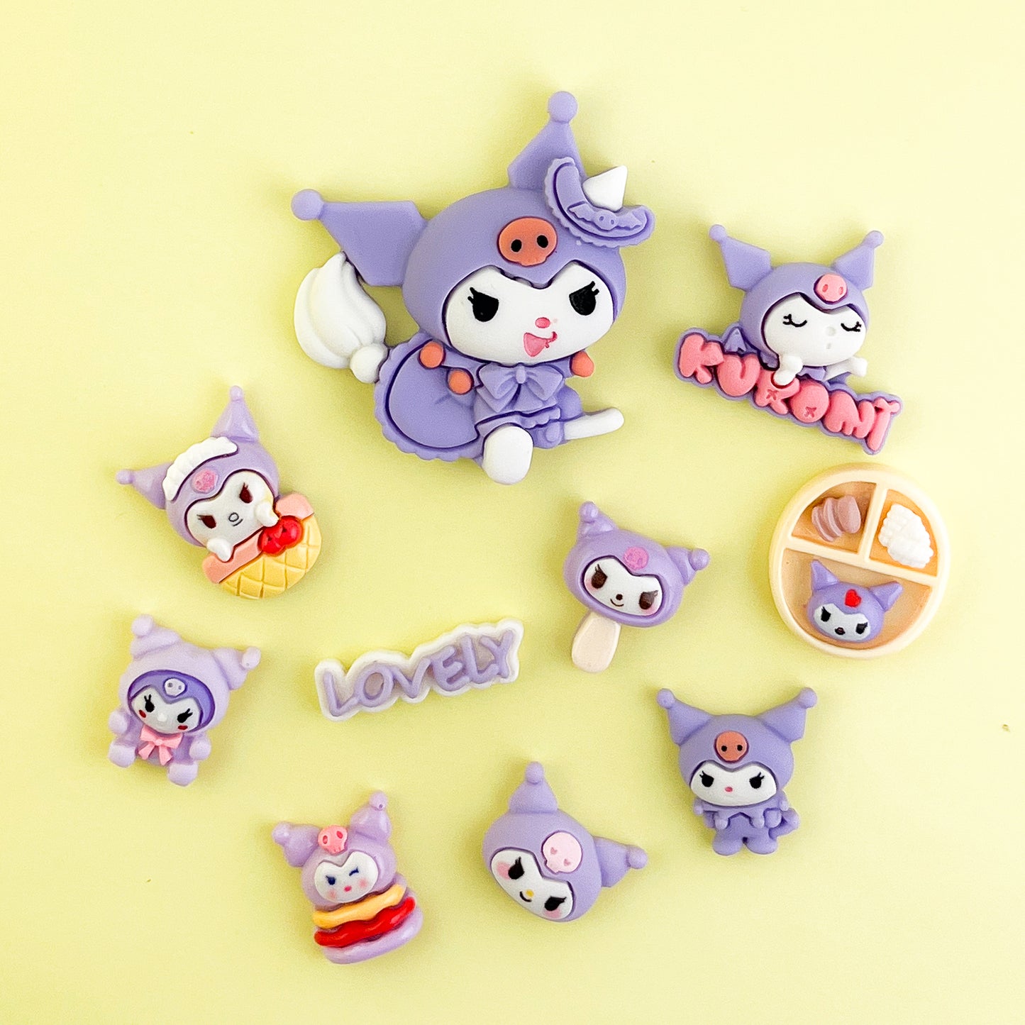 Kit 10 charms Kuromi avec XL