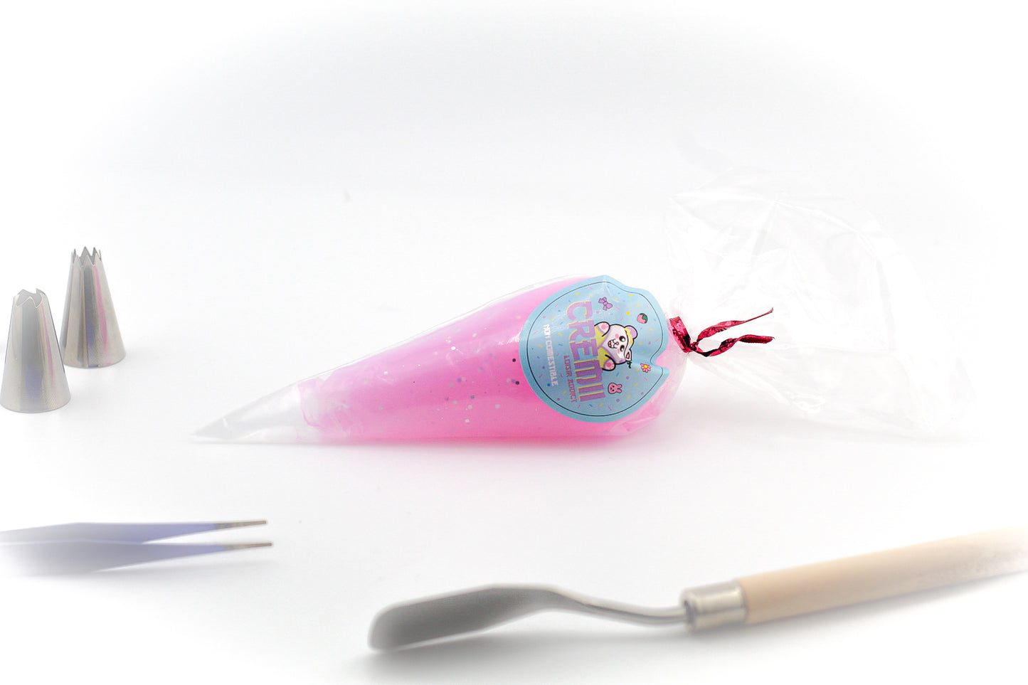 Colle crème violette pailletée – pour effets lumineux sur supports DIY