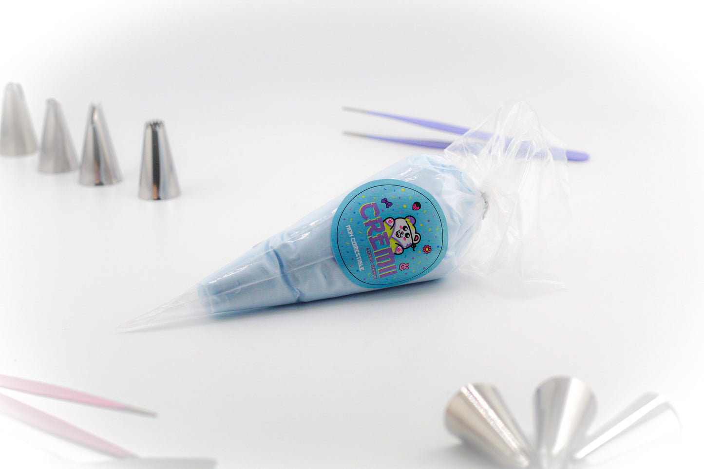 Colle crème opaque bleu clair – parfait pour univers frais et doux