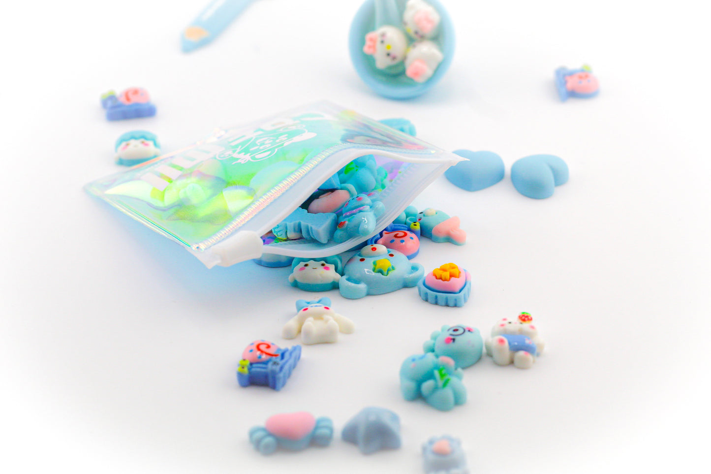 Sachet de charms mix bleu