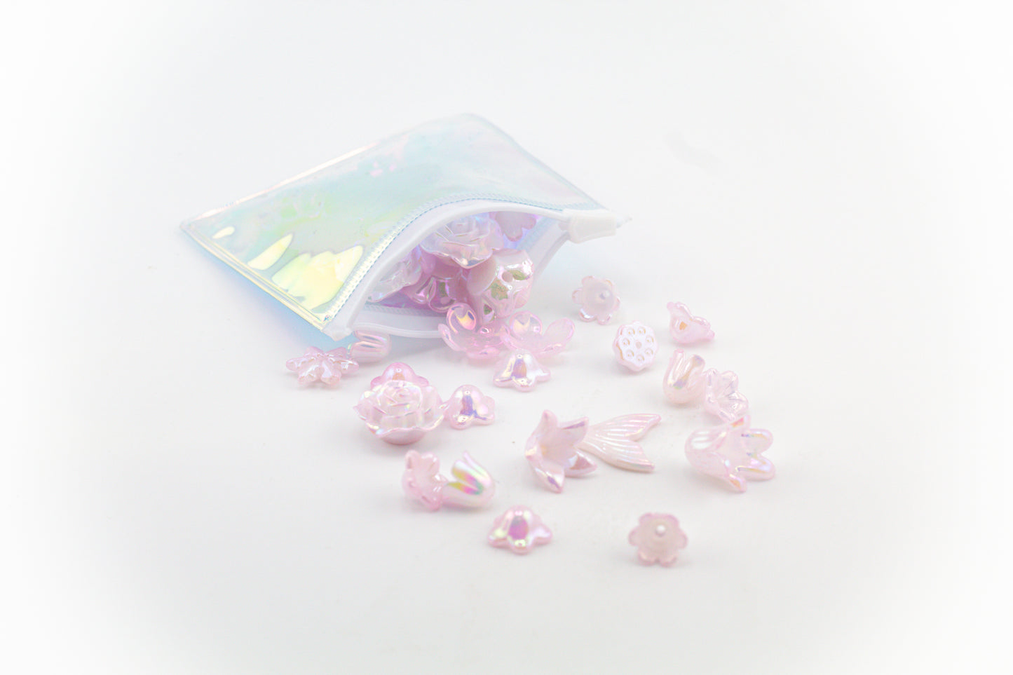 Sachet de charms mix nacré rose – décoration DIY kawaii