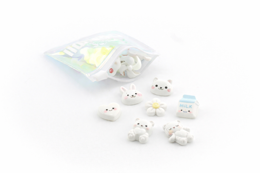 Sachet de charms mix blanc