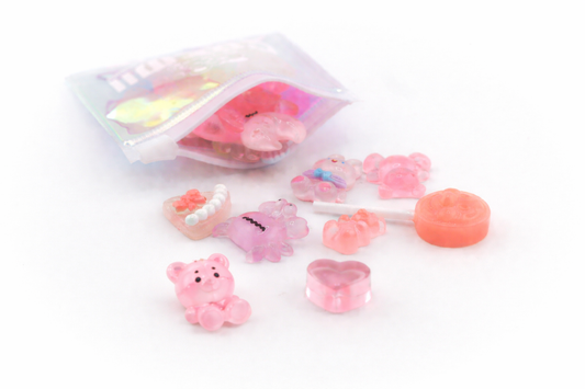Sachet de charms mix rose