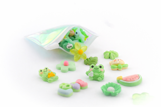 Sachet de charms mix vert