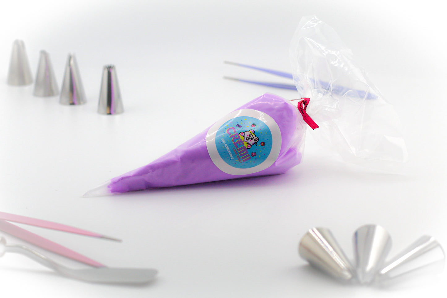 Colle crème opaque violet foncé – décoration kawaii DIY