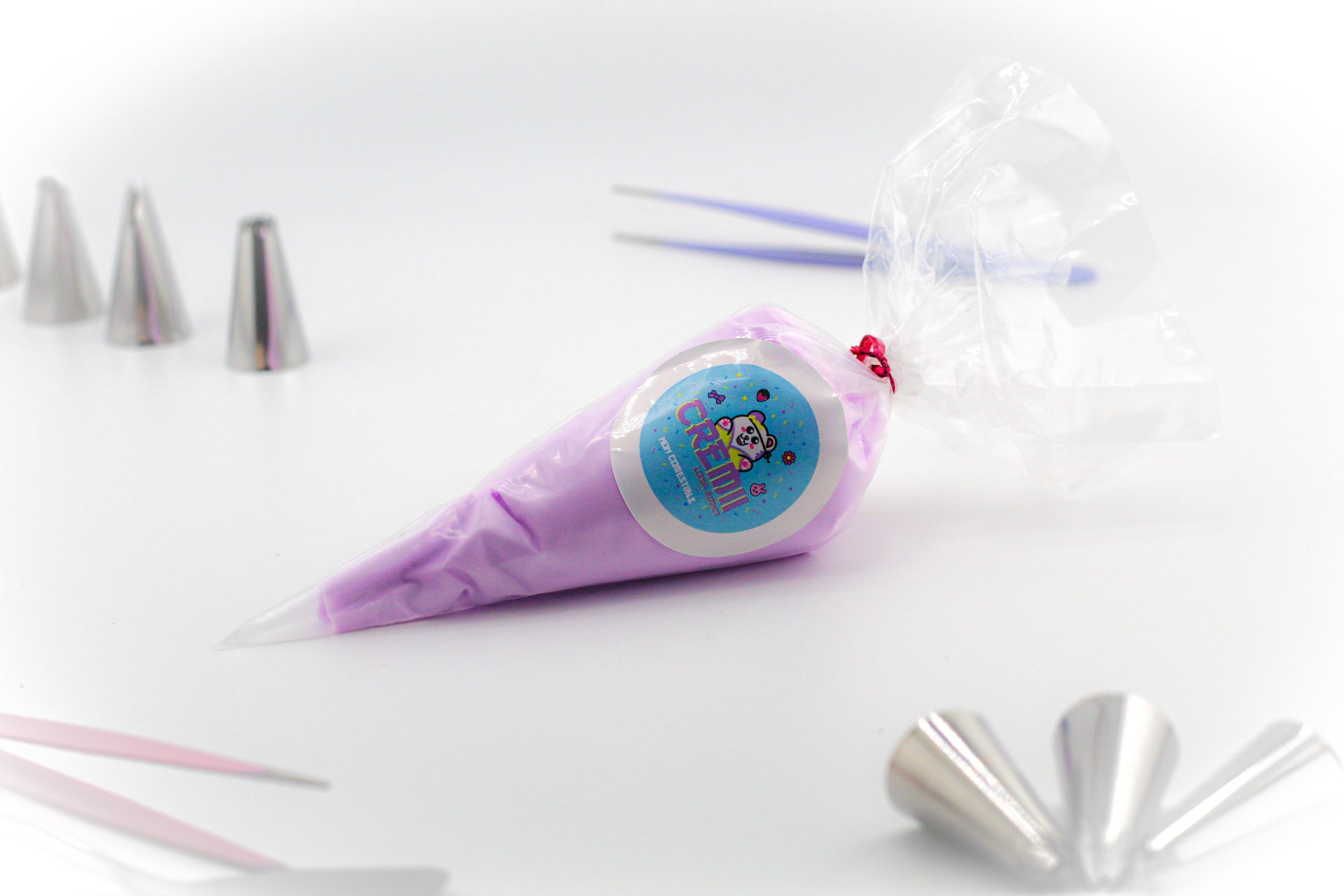 Colle crème opaque violet pastel – pour une touche pop et girly