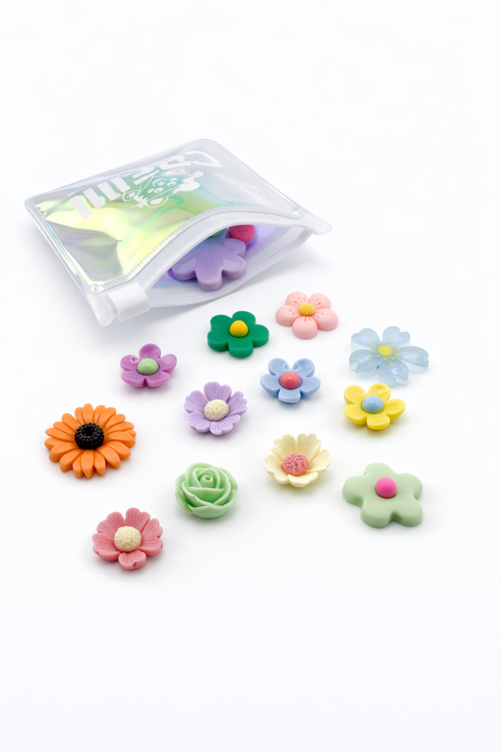 Sachet de charms fleurs