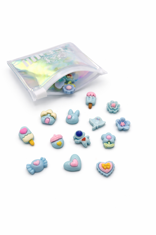 Sachet de mini charms bleu