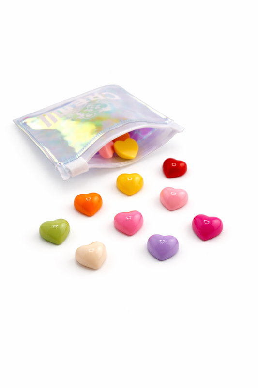 Sachet de mini charms coeur