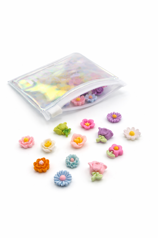 Sachet de mini charms fleurs
