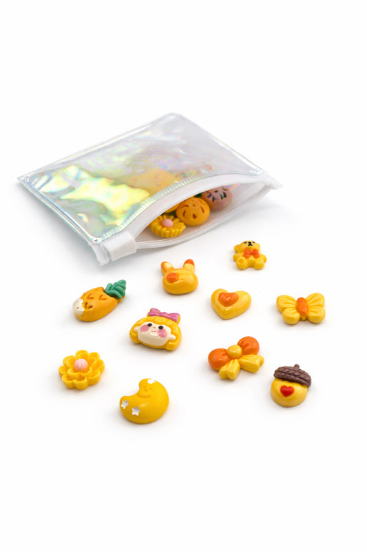 Sachet de mini charms jaune