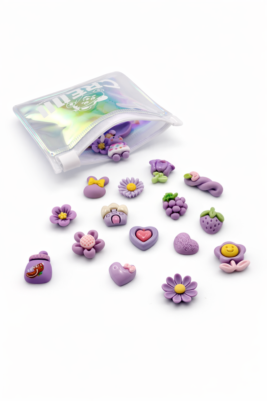 Sachet de mini charms violet